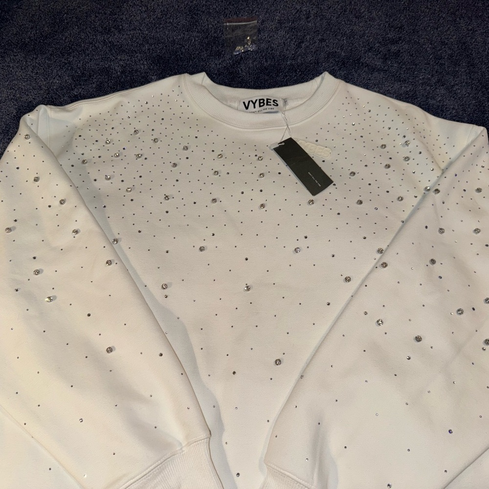 White Crew Neck Sweater